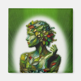 Die grüne Lady Magnet