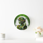 Die grüne Lady Runde Wanduhr (Zuhause)