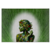 Die grüne Lady Schneidebrett (Vorderseite)