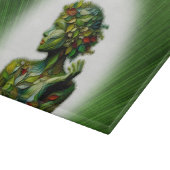 Die grüne Lady Schneidebrett (Ecke)