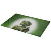 Die grüne Lady Schneidebrett (Ecke)