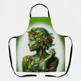 Die grüne Lady Schürze