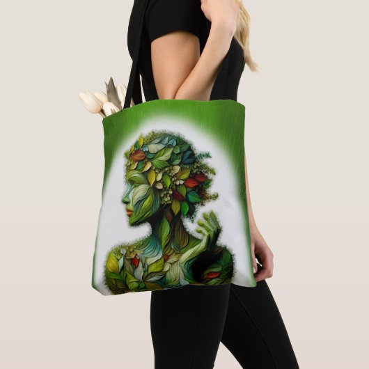 Die grüne Lady Tasche (Von Nahem)