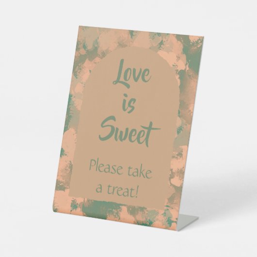 Die grüne Liebe der Modernen Armee ist süß Sockelschild (Vorderseite)