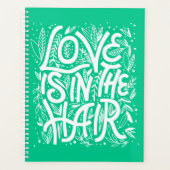 Die grüne Liebe ist im Haar Planer (Vorderseite)