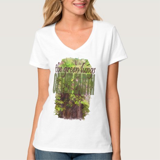 Die grüne Lunge der Erde T-Shirt (Vorderseite)