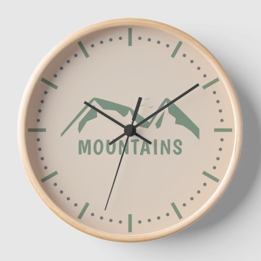 Die grüne Maueruhr Uhr (Vorderseite)