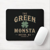 Die grüne Monsta-Outfits St. Patricks Day Boston N Mousepad (Mit Mouse)