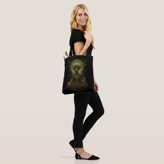 Die grüne Mutter Tasche (Am Model)