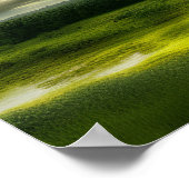 Die grüne Oase drucken Poster (Ecke)