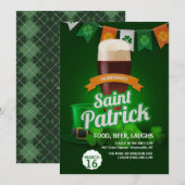 Die Grüne Partei St. Patrick's Day Einladung (Vorne/Hinten)