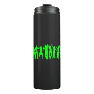 Die grüne Party-Wasserflasche Thermosbecher