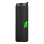 Die grüne Party-Wasserflasche Thermosbecher (Nach links gedreht)