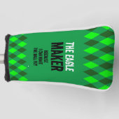 Die grüne Raute des Adlermachers Golf Headcover (Vorderseite)