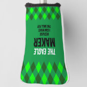 Die grüne Raute des Adlermachers Golf Headcover (Rotieren 90)