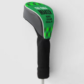 Die grüne Raute des Adlermachers Golf Headcover (angewinkelt)