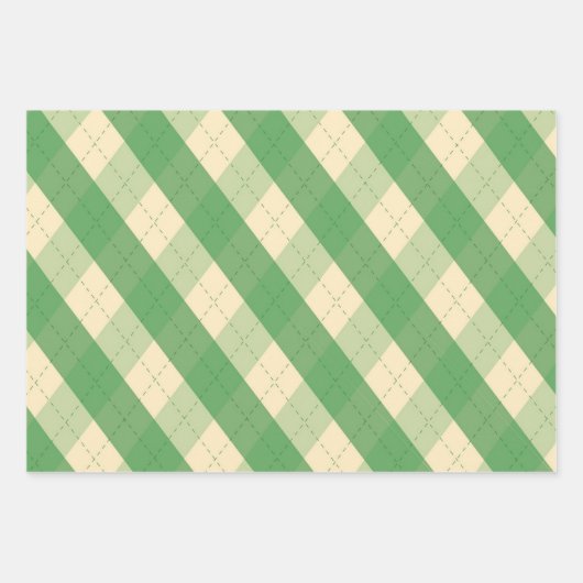 Die grüne Raute von MeanClique Geschenkpapier Set (Vorderseite 3)