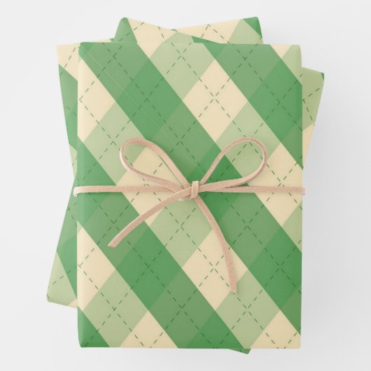 Die grüne Raute von MeanClique Geschenkpapier Set (Beispiel)