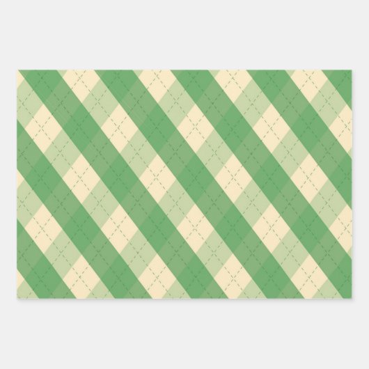 Die grüne Raute von MeanClique Geschenkpapier Set (Vorderseite)