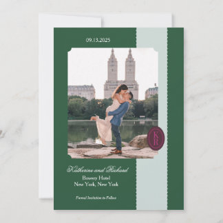 Die grüne Skala Save the Date Einladung