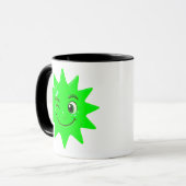 Die grüne Sonne Tasse (Vorderseite Links)