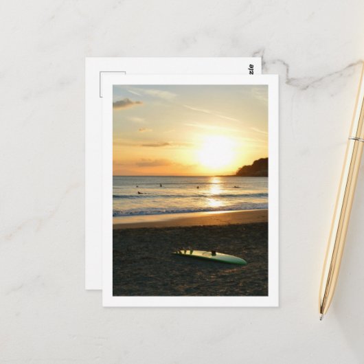 Die grüne Surfboard: Japan Postkarte (Vorderseite/Rückseite Beispiel)