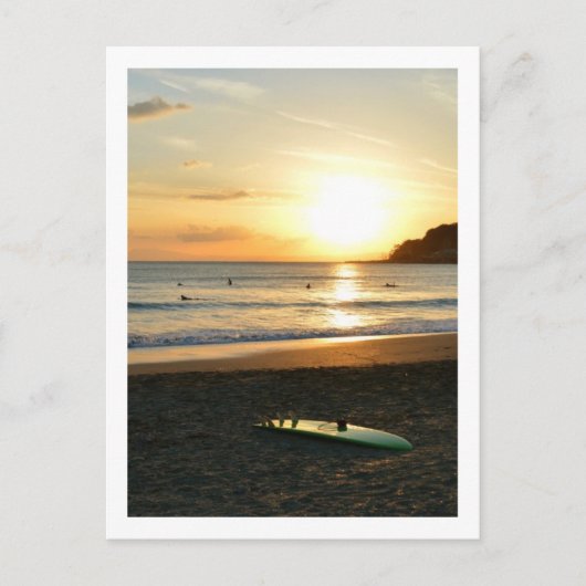 Die grüne Surfboard: Japan Postkarte (Vorderseite)