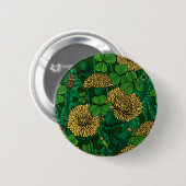 Die grüne und gelbe Wiese Button (Vorne & Hinten)