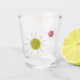 Die grüne und rosa Franziskanerische Sternexplosio Schnapsglas