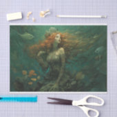 Die grüne Undine Seidenpapier (Handwerk)