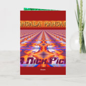 Die "grüne" Valentinkarte Feiertagskarte (Rückseite)