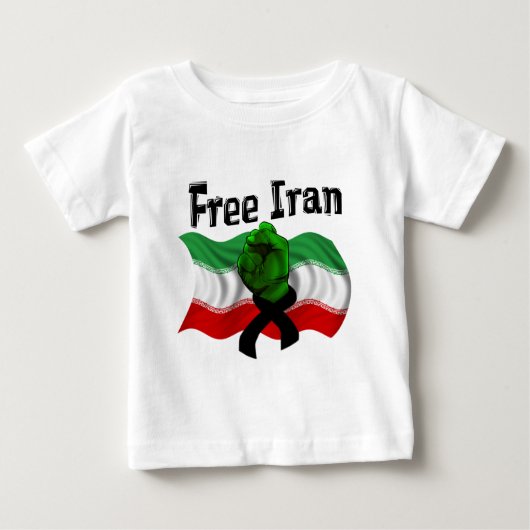 Die grüne Welle unterstützen, den freien Iran befr Baby T-shirt (Vorderseite)