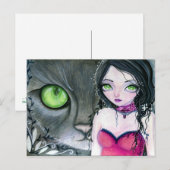 Die grünen Augen - Postkarte (Vorne/Hinten)