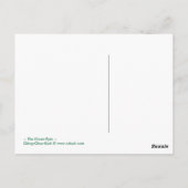 Die grünen Augen - Postkarte (Rückseite)