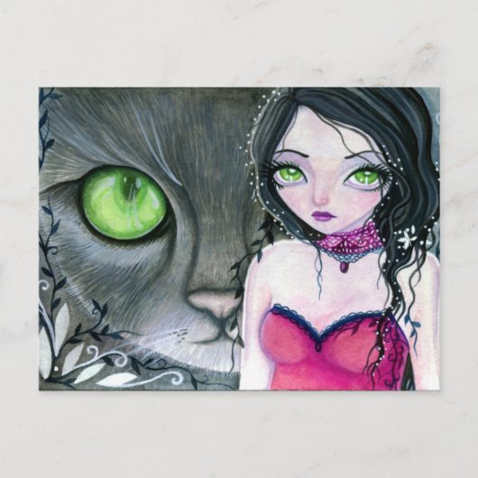 Die grünen Augen - Postkarte (Vorderseite)