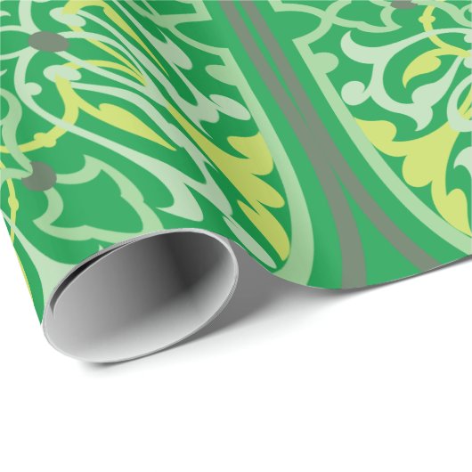 Die grünen Blume Geschenkpapier (Rolleneckpunkt)