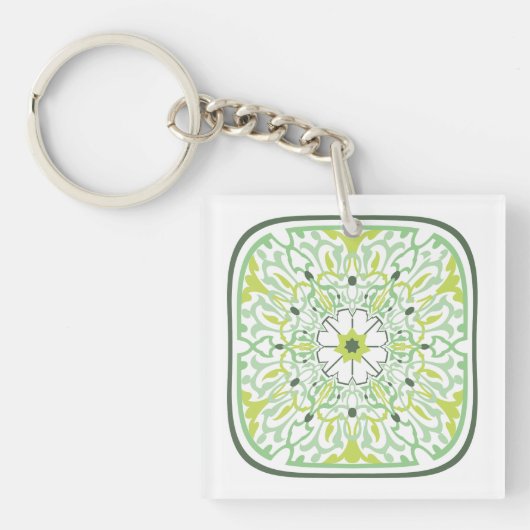 Die grünen Blume Schlüsselanhänger (Vorderseite)