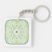 Die grünen Blume Schlüsselanhänger (Rückseite)