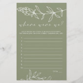 Die grünen Blume spielen, wo wir waren Flyer (Vorne)