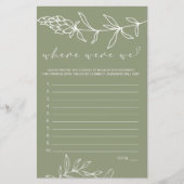 Die grünen Blume spielen, wo wir waren Flyer (Vorne)