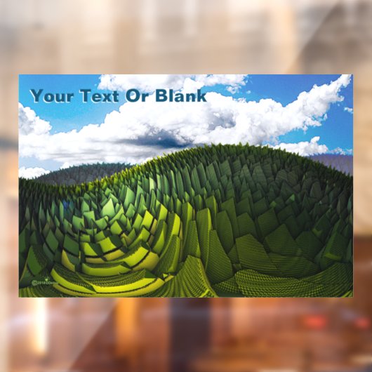 Die grünen Hügel der Erde Fensteraufkleber (Blatt 2)