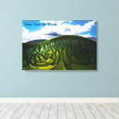 Die grünen Hügel der Erde Leinwanddruck (Insitu (Holzboden))