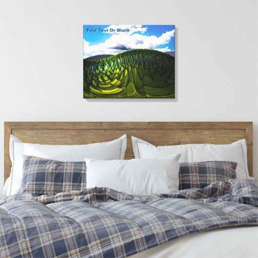 Die grünen Hügel der Erde Leinwanddruck (Insitu (Schlafzimmer))