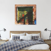 Die grünen Türen Leinwanddruck (Insitu (Schlafzimmer))
