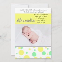 Die grünen und gelben Polka-Punkte | Neutrales Fot Ankündigung