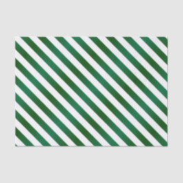 Die grünen und weißen Streifen Seidenpapier