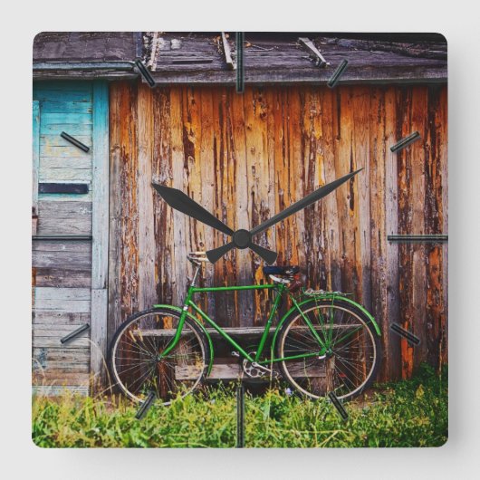 Die grünen Wanduhren des Fahrrad-1 (Vorderseite)
