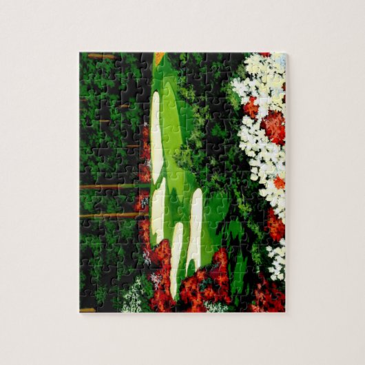 Die Grüntöne, der Golfplatz Jigsaw Puzzle (Vertikal)