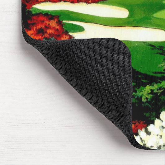 Die Grüntöne, der Golfplatz Mouse Pad Mousepad (Ecke)