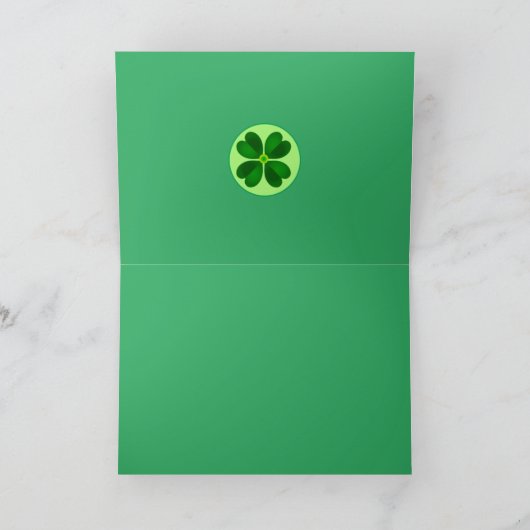 Die Grüntöne der irischen Karte (Innenseite)